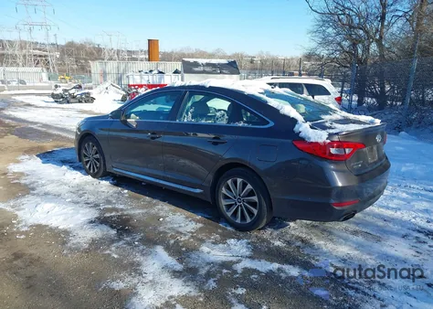 2017 Hyundai Sonata Sport из США, поврежденный, VIN 5NPE34AF1HH539152